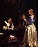 Gerard ter Borch the Younger Woman Reading a Letter France oil painting artist